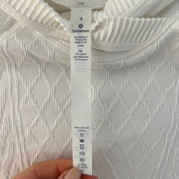 NWOT Lululemon Rest Less Hoodie White - Picture 11 of 11